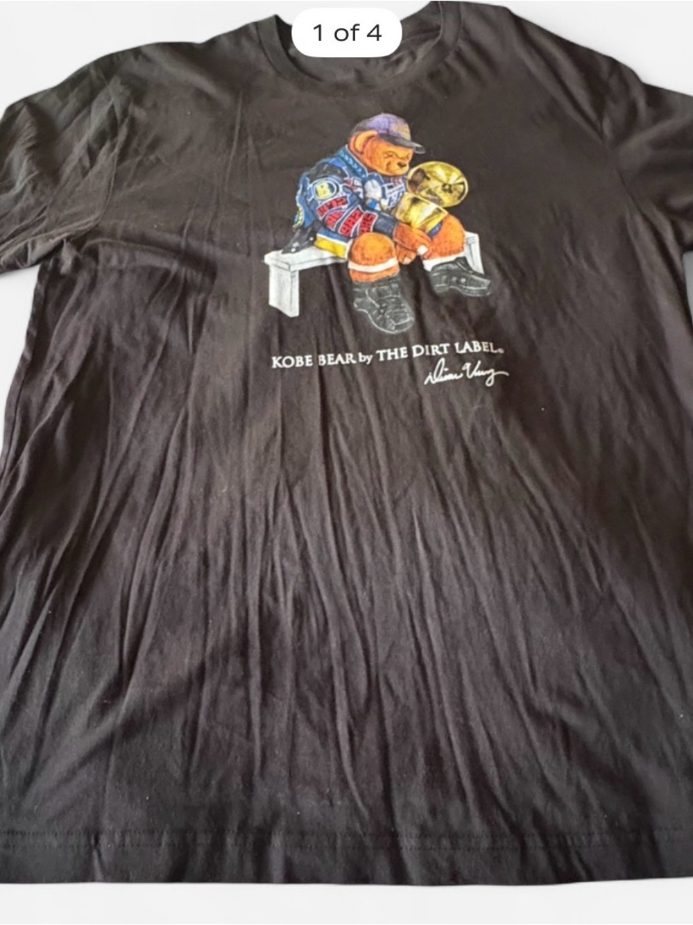 Kobe Bear Graphic Tee in Black